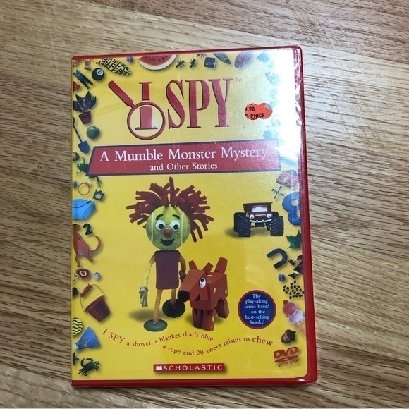 I Spy A Mumble Monster Mystery DVD NEW Yellow Red Scholastic - Picture 2 of 3